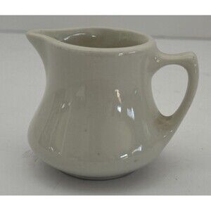 Syscoware Ceramic Creamer Pitcher 2.75" Tall with Handle Made in USA